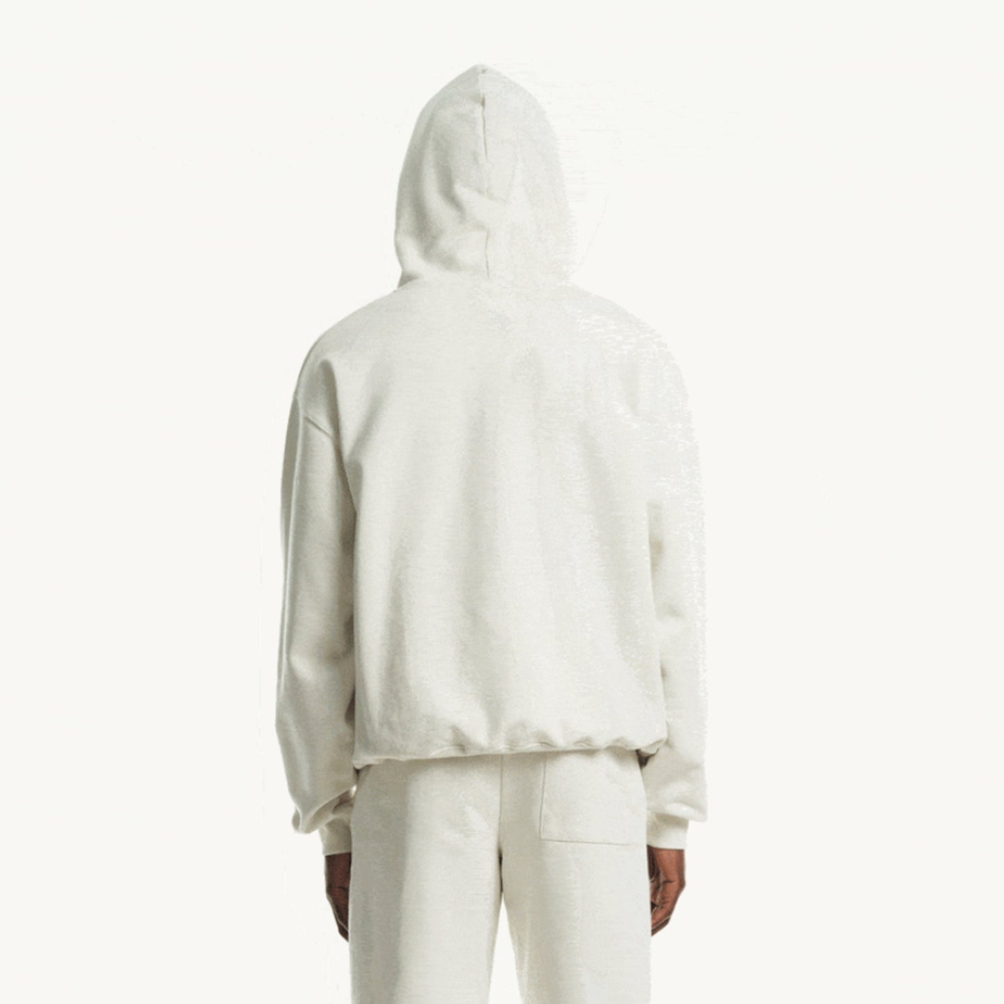 ESSENTIAL HOODIE <BLANC CASSE>