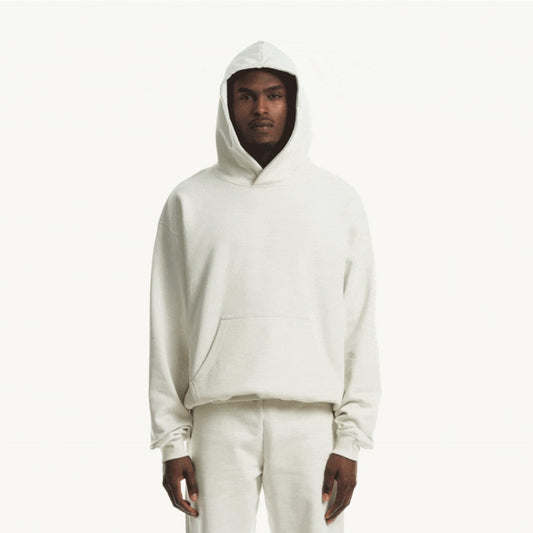 ESSENTIAL HOODIE <BLANC CASSE>