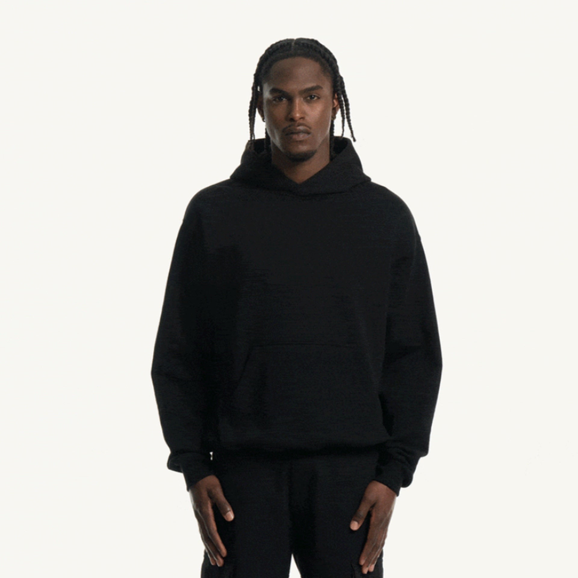 ESSENTIAL HOODIE <NOIR>