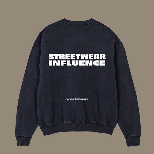 Sweat col rond black "Streetwear Influence"